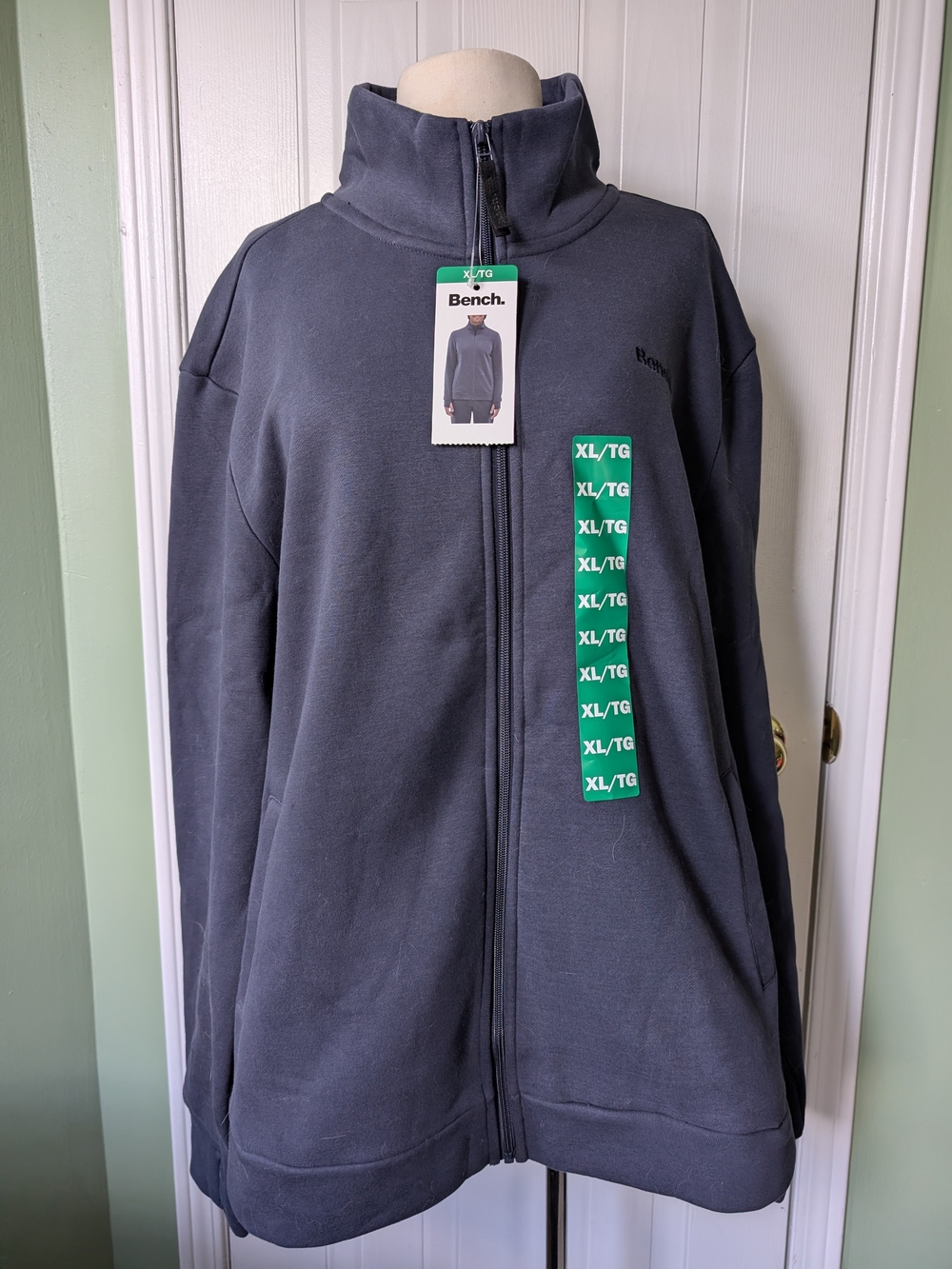 Bench Men's Navy Zip-Up Shirt Jacket - Sz XL